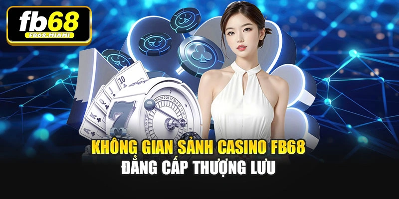 Không gian sảnh Casino Fb68 đẳng cấp thượng lưu